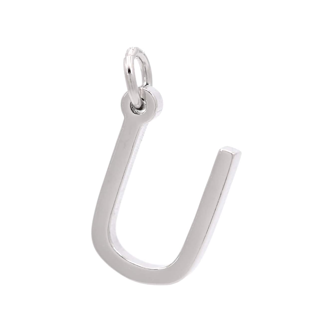 12 Pack: Sterling Silver Alphabet Charm by Bead Landing™